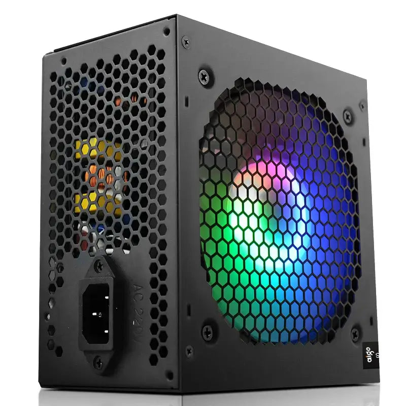 Fuente de alimentación Aigo Fonte 500W 600W 700W 800W 1000W DIY para juegos Ventilador RGB de 120 mm Fuente de alimentación para computadora de escritorio ATX para PC 7800x3d