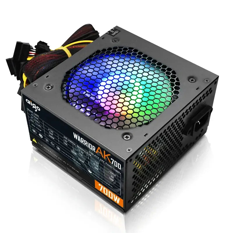 Fuente de alimentación Aigo Fonte 500W 600W 700W 800W 1000W DIY para juegos Ventilador RGB de 120 mm Fuente de alimentación para computadora de escritorio ATX para PC 7800x3d