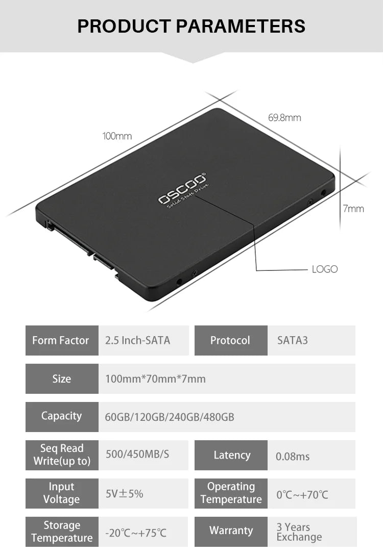 Festplatte 120 GB 240 GB 2,5 Zoll SSD SATA III Interne Solid State Drive HDD SSD Festplatte für Laptop Desktop-Computer Ssd