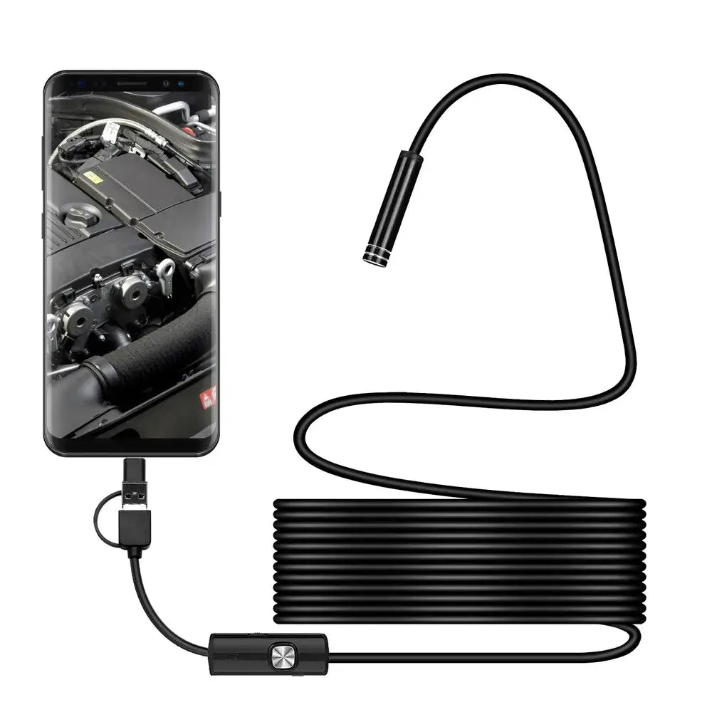 New 8.0mm Endoscope Camera 1080P HD USB Endoscope with 8 LED 1/2/5M Cable Waterproof Inspection Borescope for Android PC