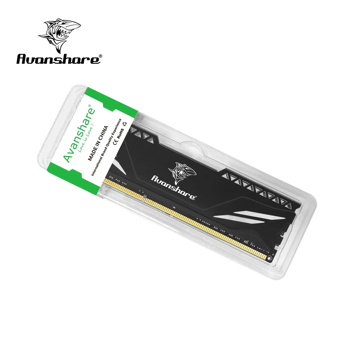 Memoria RAM DDR3 DDR4 Avanshare de 16 GB, 8 GB, 4 GB, 2 GB, 1333, 1600, 2400, 2666 y 3200 MHz, para escritorio, UDIMM, para todas las placas base Intel y AMD