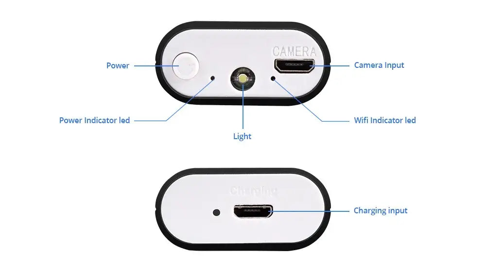 KERUI 1200P WiFi Endoscope Waterproof Inspection Snake Mini Camera USB Borescope for Car for Iphone & Android Smartphone