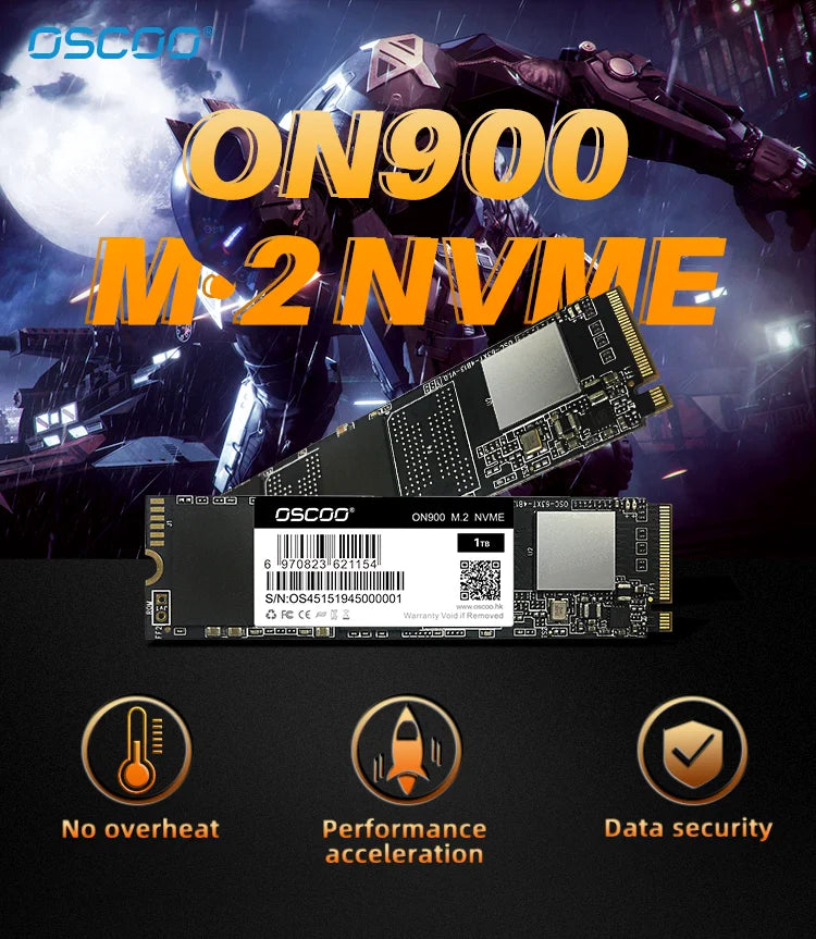 OSCOO M.2 2280 Internal solid-state drive NVMe 256GB 512GB SSD PCIe3.0 X4 3D TLC Hard Disk for Laptop Desktop Factory price