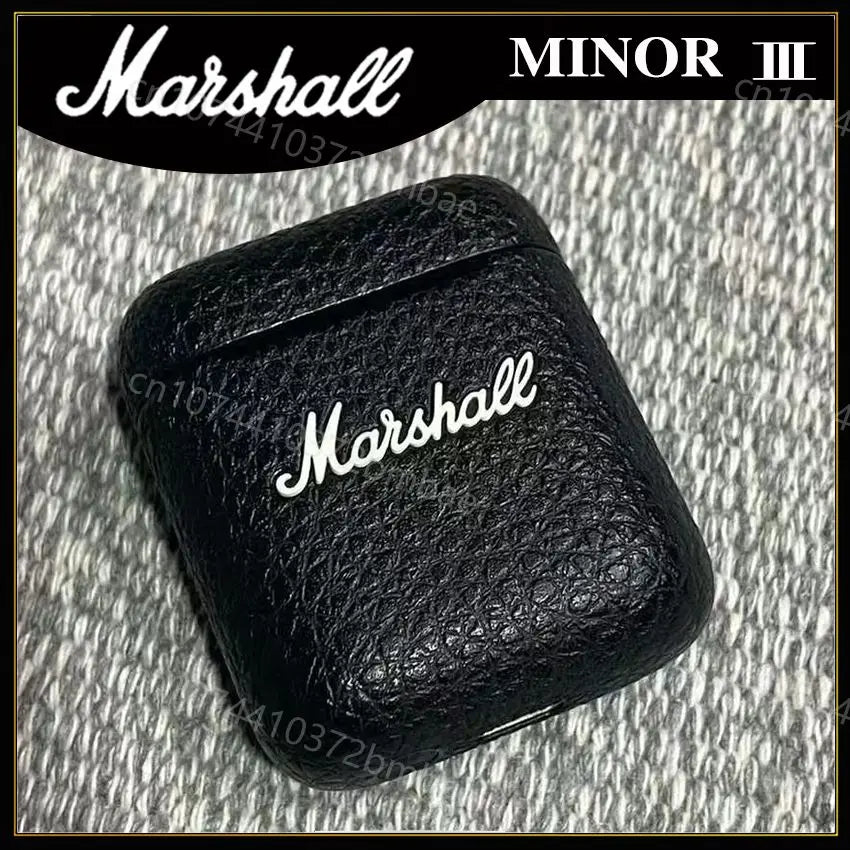 Marshall MINOR III Portable Wireless Headphones HIFI Sound Bluetooth Earphone with Charging Case Sport Semi-In-Ear Headphone