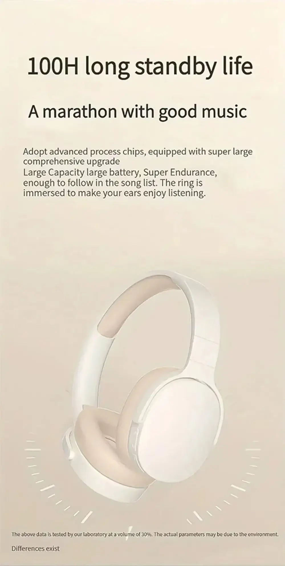 Auriculares inalámbricos Bluetooth P2961 con diadema, estéreo HIFI, auténticos auriculares deportivos con reproductor de música TF/AUX y micrófono, regalos