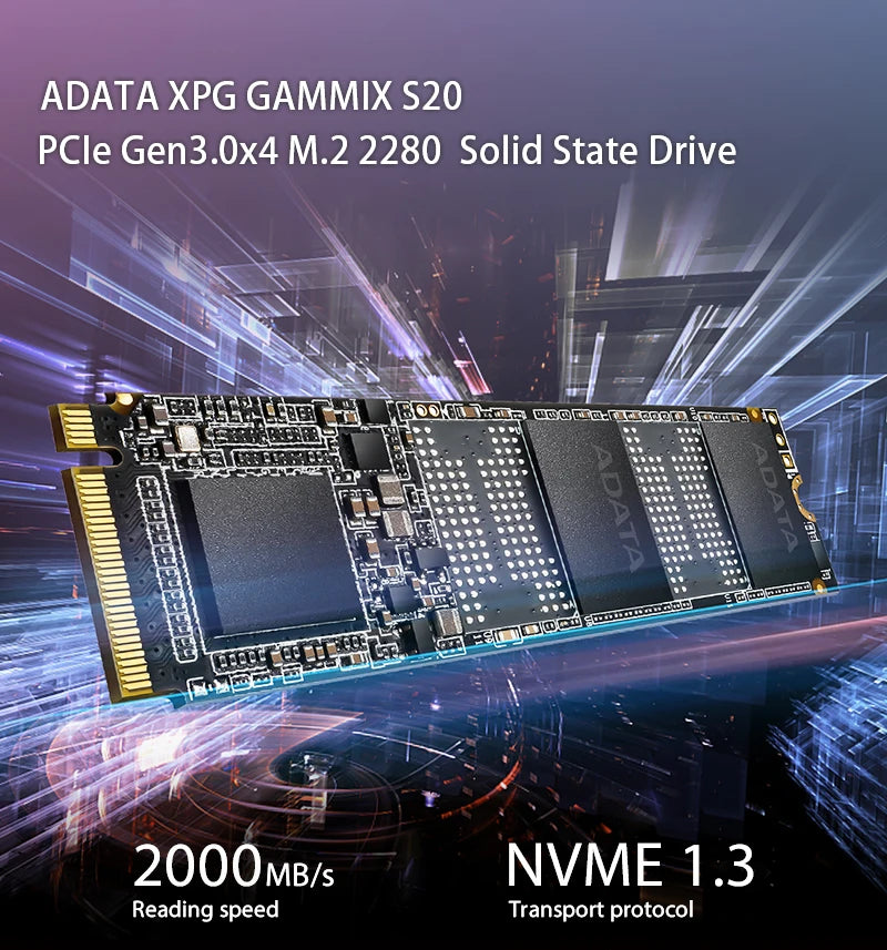 ADATA XPG GAMMIX S50 PRO SSD NVMe M2 PCIe Gen4x4 M.2 2280 Solid State Drive 500G 1TB Internal Hard disk 3D NAND Flash Hard Drive