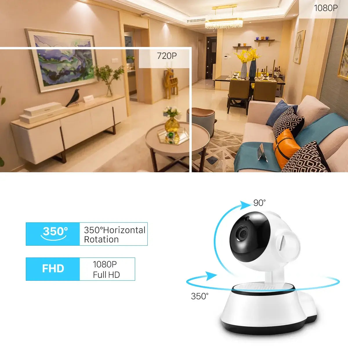 V380 Pro Mini-IP-Kamera HD Auto Tracking Nachtsicht Infrarot-Babyphone Smart Home Überwachung CCTV-Kamera mit WiFi