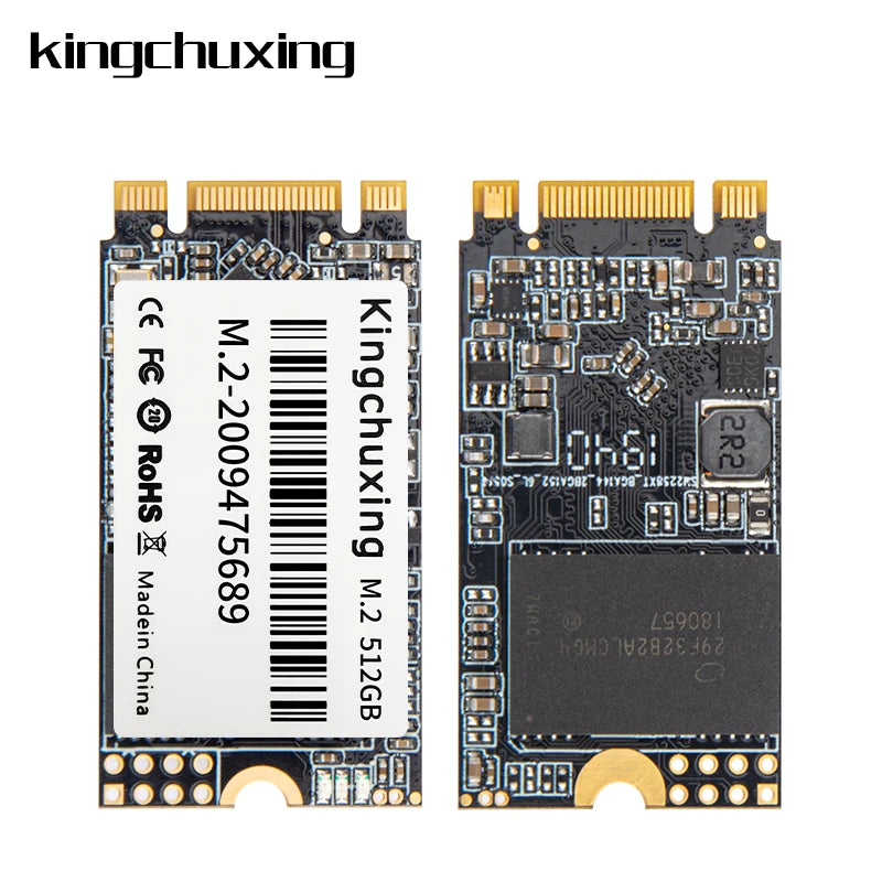 Kingchuxing M2 SSD 128GB M.2 NGFF 2242 256GB 512GB HD SATA3 SSD NGFF 2280 1TB 2TB Interne Solid-State-Laufwerke für Laptop-Desktop