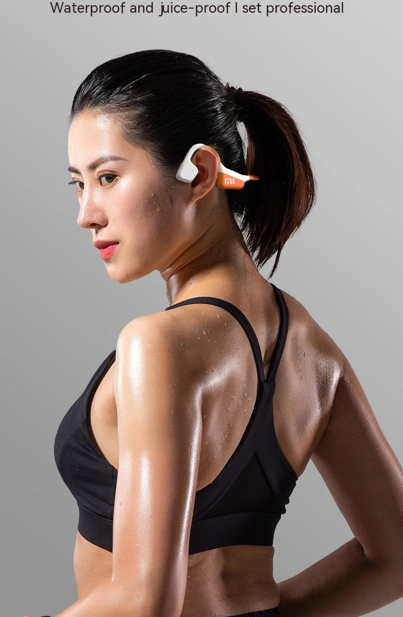 Xiaomi A20 Bone Conduction Earbud Wireless Headphones Compatible Bluetooth Earphone TWS with Mic Swimming Sports Wear Headset