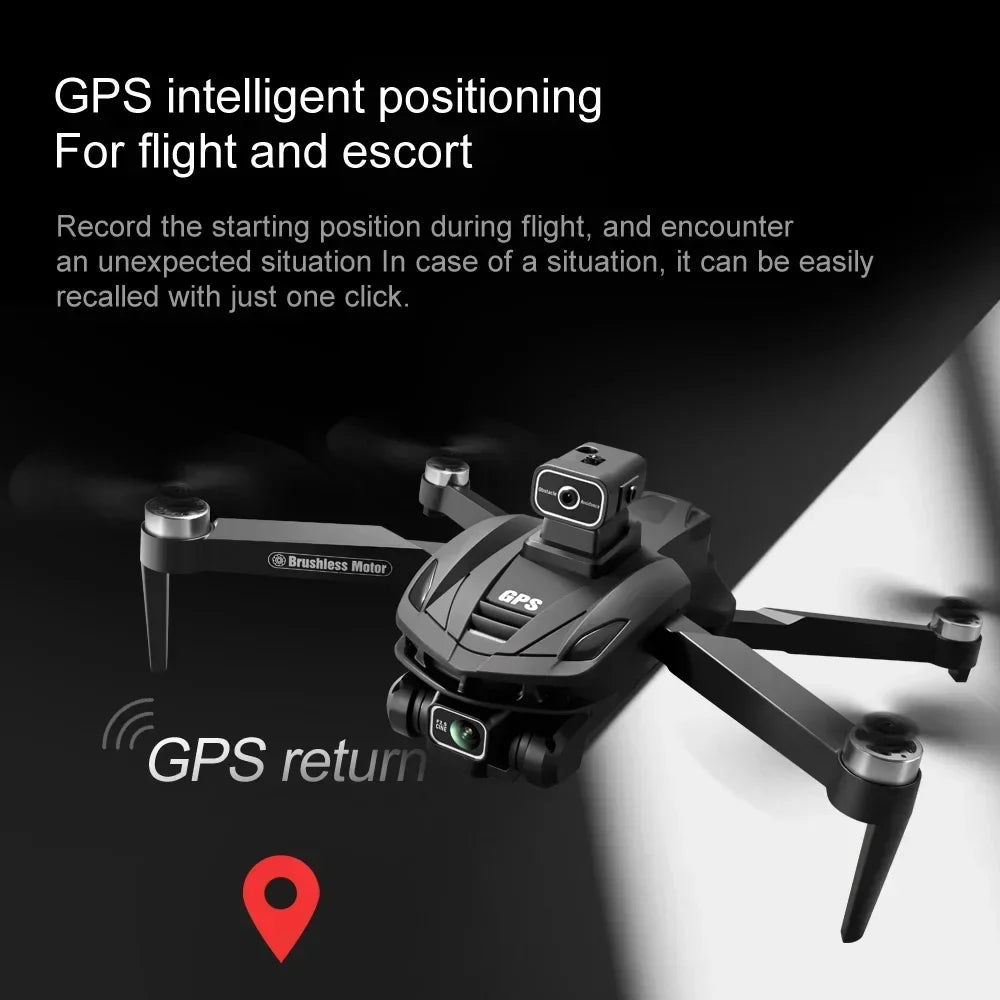 Neu V168 Drone Professinal Drei Kamera 8K Weitwinkel Optische GPS Lokalisierung Vier-weg Hindernis Vermeidung Quadcopter Für XIAOMI