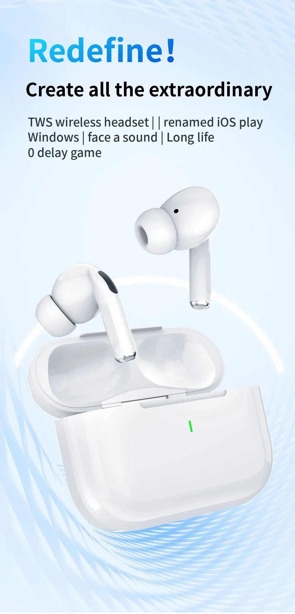 Original fone bluetooth Bluetooth 5,3 kopfhörer In-Ear-Ohrhörer Gaming Headset Für iPhone Apple Xiaomi Android telefon