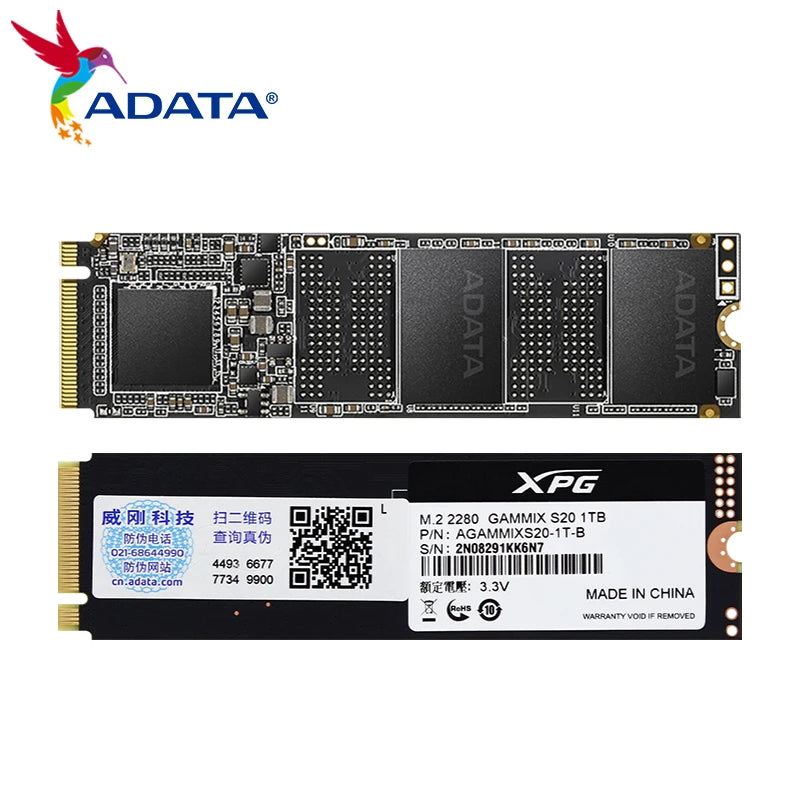 ADATA XPG GAMMIX S50 PRO SSD NVMe M2 PCIe Gen4x4 M.2 2280 Solid State Drive 500G 1TB Internal Hard disk 3D NAND Flash Hard Drive