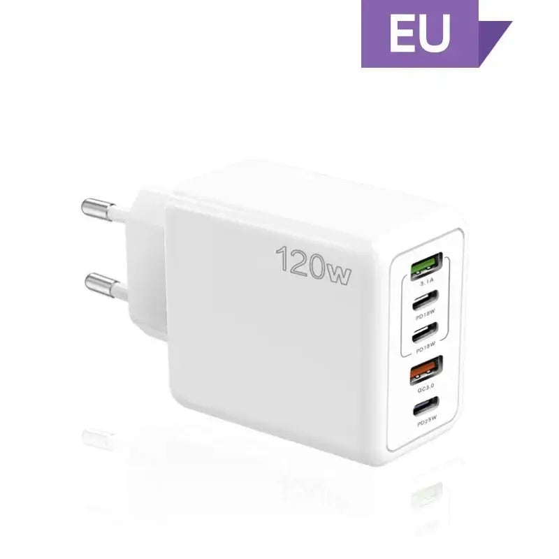 Xiaomi 120W Schnellladeadapter für Telefone mit mehreren 5 Anschlüssen, USB C, PD-Schnittstelle, Schnellladeadapter für iPhone, Xiaomi, Samsung