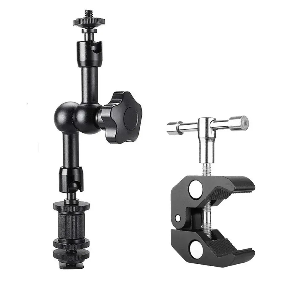 7/11/20 Inch Metal Articulating Magic Arm Super Clamp Holder Stand for DSLR Camera Photo Studio Photography Accessories Prop Kit