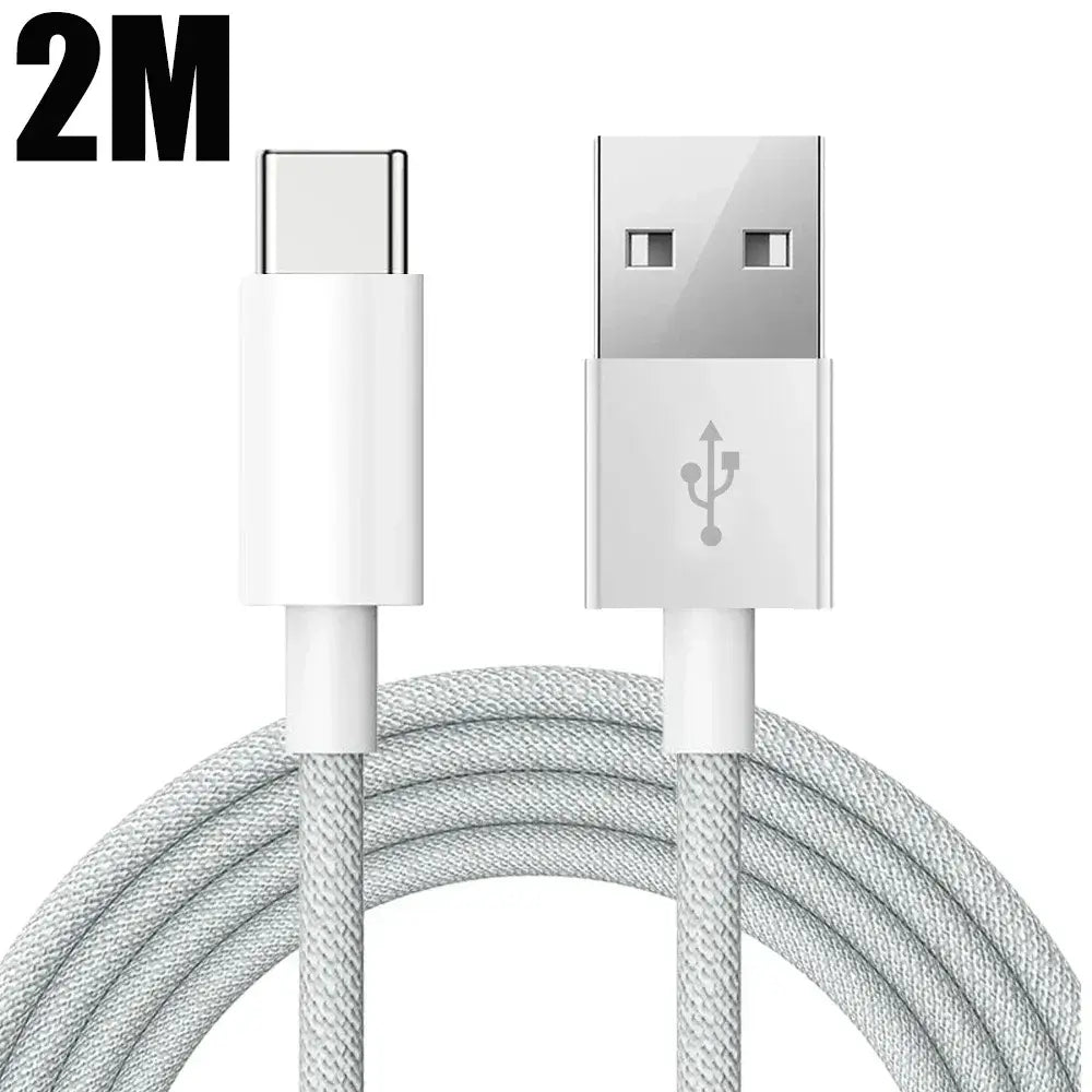 Cable USB C para iPhone 15/15 Pro/15 Pro Max/15 Plus Carplay, cable de carga rápida para teléfono móvil, cables trenzados de nailon para Xiaomi