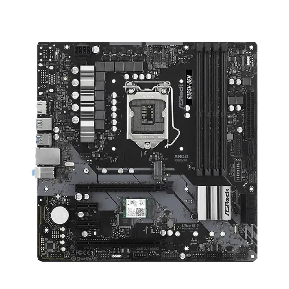 ASRock B365M Motherboard LGA 1151 Intel B365 DDR4 2666 Supports 9th and 8th Gen Intel Core Processors PCIe 3.0 USB 3.1 Micro ATX