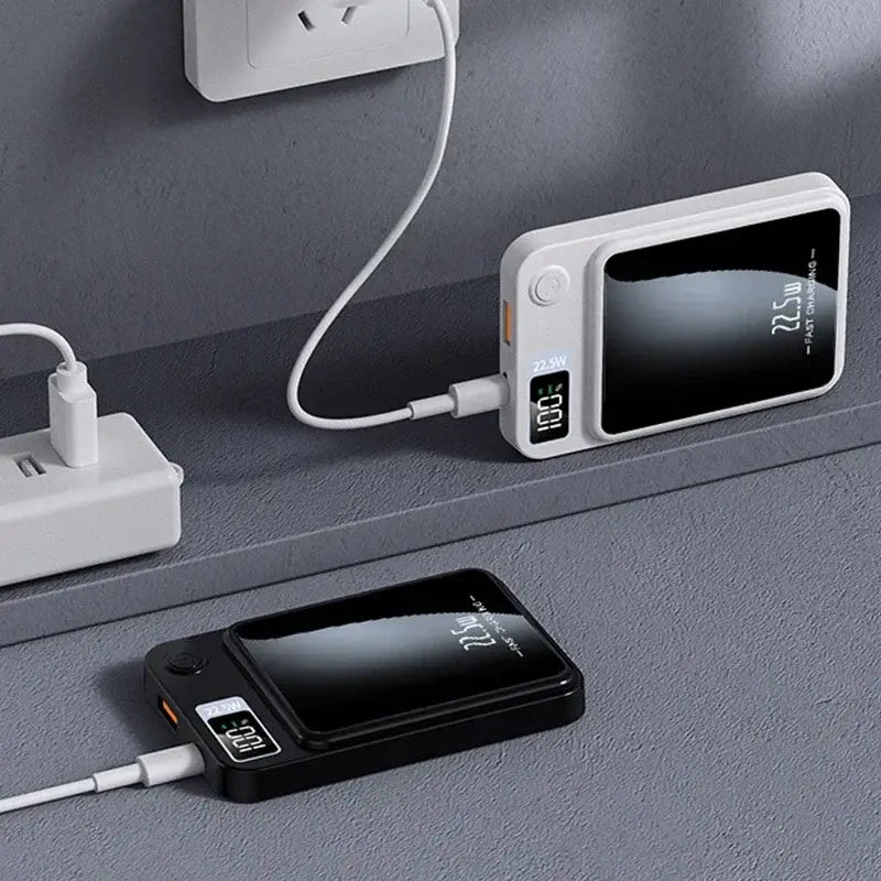 Banco de energía Xiaomi 100000mAh Magsafe Qi Banco de energía inalámbrico magnético de carga rápida para iPhone Ligero y portátil 2024 NUEVO