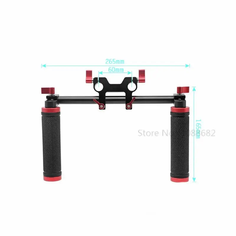 Schulter-Rig-Kit, Kamerahalterung mit 15-mm-Stangenklemme, Kamera-Stützschienensystem für Studio-Fotozubehör