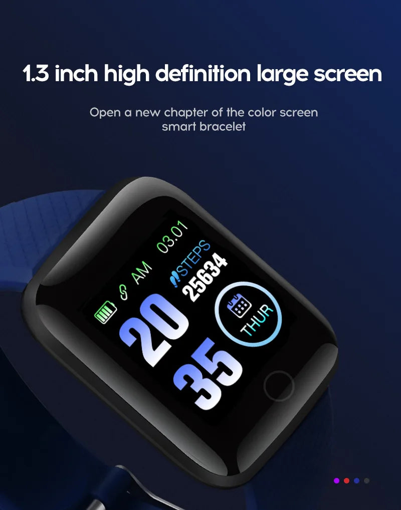 Neu 116plus Smartwatch Männer Blutdruck Frauen Herz Rate Fitness Tracker Armband Sport Smart Uhr Mädchen Kinder Für IOS Android