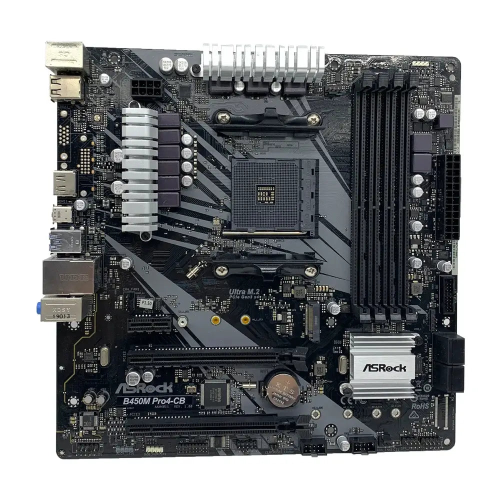 B450 B450M Motherboard ASRock B450M PRO4-CB Motherboard Socket AM4 support Ryzen 5 5600 4300G 1600 DDR4 PCI-E 3.0  Micro ATX