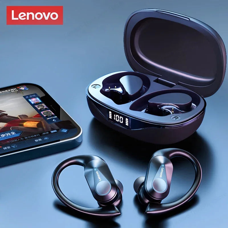 Auriculares originales Lenovo LP75 Choice TWS Bluetooth 5.3 Auriculares inalámbricos con pantalla digital LED y reducción de ruido Nuevo