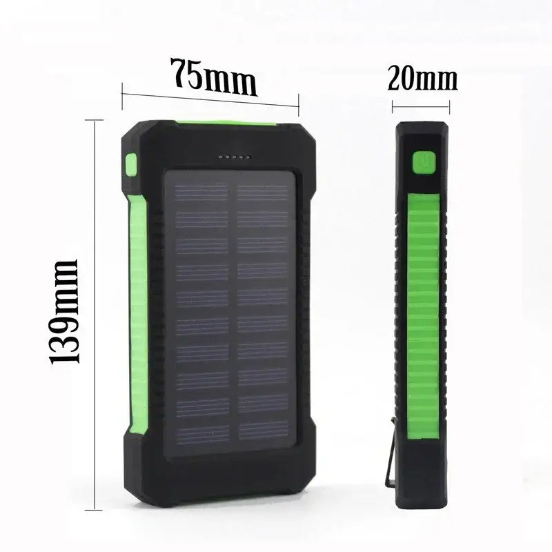 Banco de energía solar portátil de 200000 mAh, batería externa de carga rápida, banco de energía impermeable con linterna SOS, banco de energía para Xiaomi