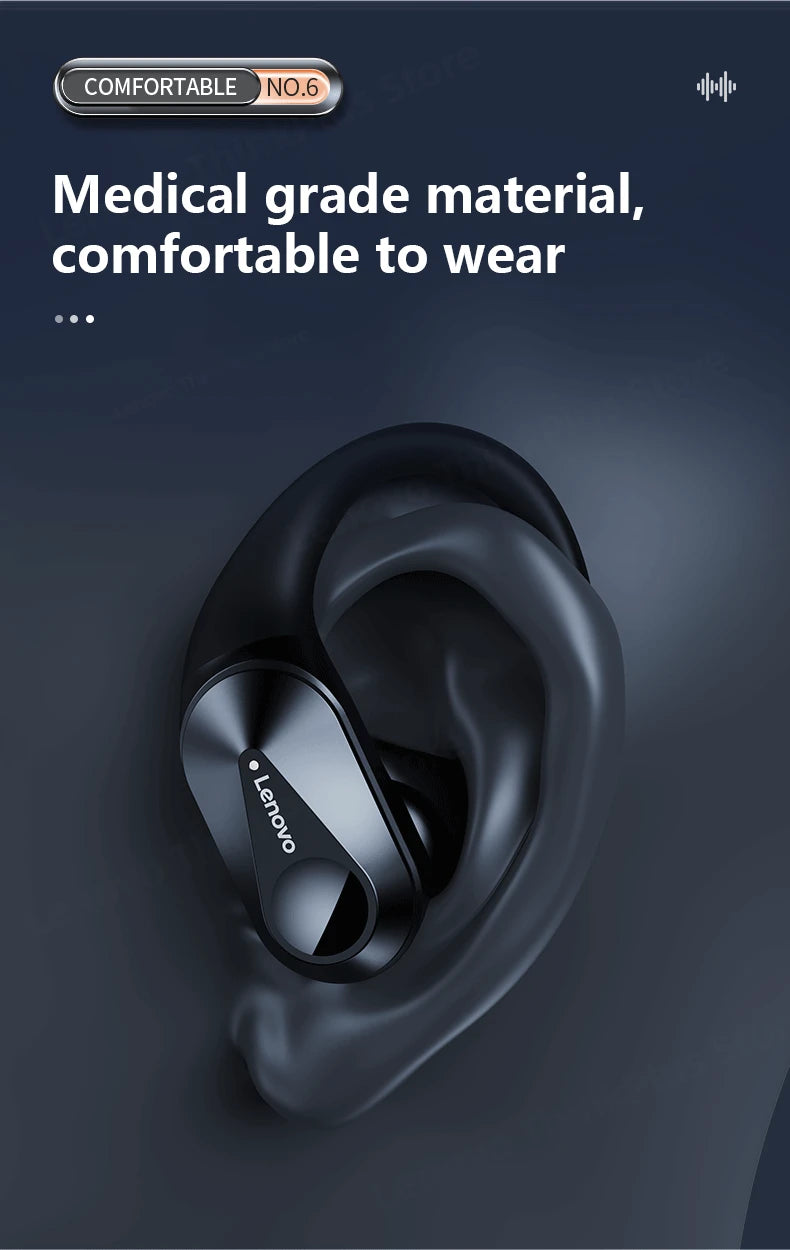 Auriculares originales Lenovo LP75 Choice TWS Bluetooth 5.3 Auriculares inalámbricos con pantalla digital LED y reducción de ruido Nuevo