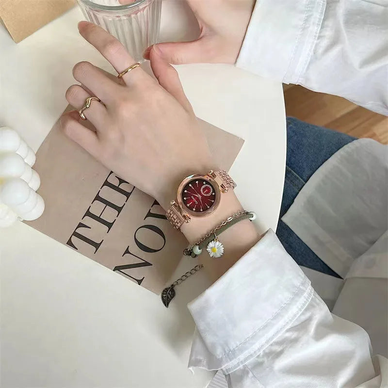 2024 New Brand Women Watches Fashion Steel Ladies Quartz Watch Reloj Mujer Marcas Famosas De Lujo gift Wristwatch Dropshipping