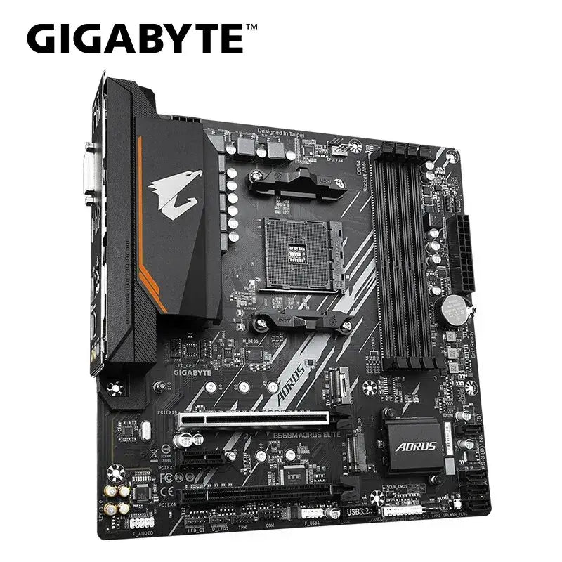 Nueva placa base GIGABYTE B550M AORUS ELITE Micro-ATX Socket AM4 para CPU Ryzen serie 5000 4000 3000 DDR4 SATA3 M.2 de doble canal