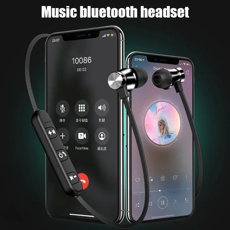 Magnetisches XT-11 Bluetooth 4.2 kabelloses Sport-Headset, wasserdichte Ohrhörer, Nackenbügel-Kopfhörer mit Mikrofon für Samsung-Telefone