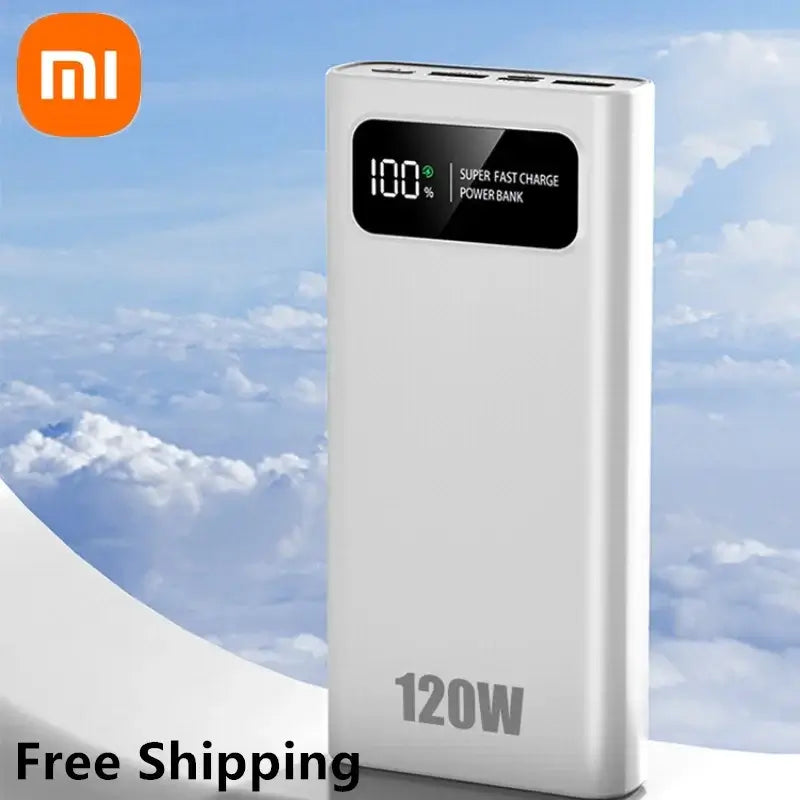 Banco de energía portátil Xiaomi 200000mAh 120W, carga súper rápida, batería externa de alta capacidad para iPhone, Samsung, Huawei, nuevo