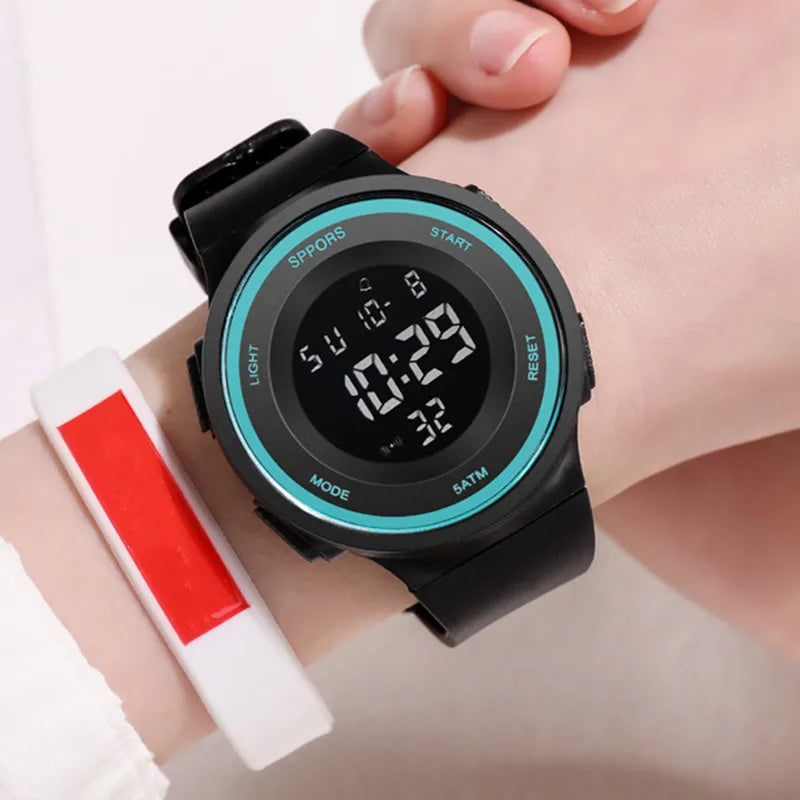 Men Sport LED Watches Top Brand Men Digital Clock Multi-Functional Rubber Man Fitnes Athlete Timekeeping Electronic Watch