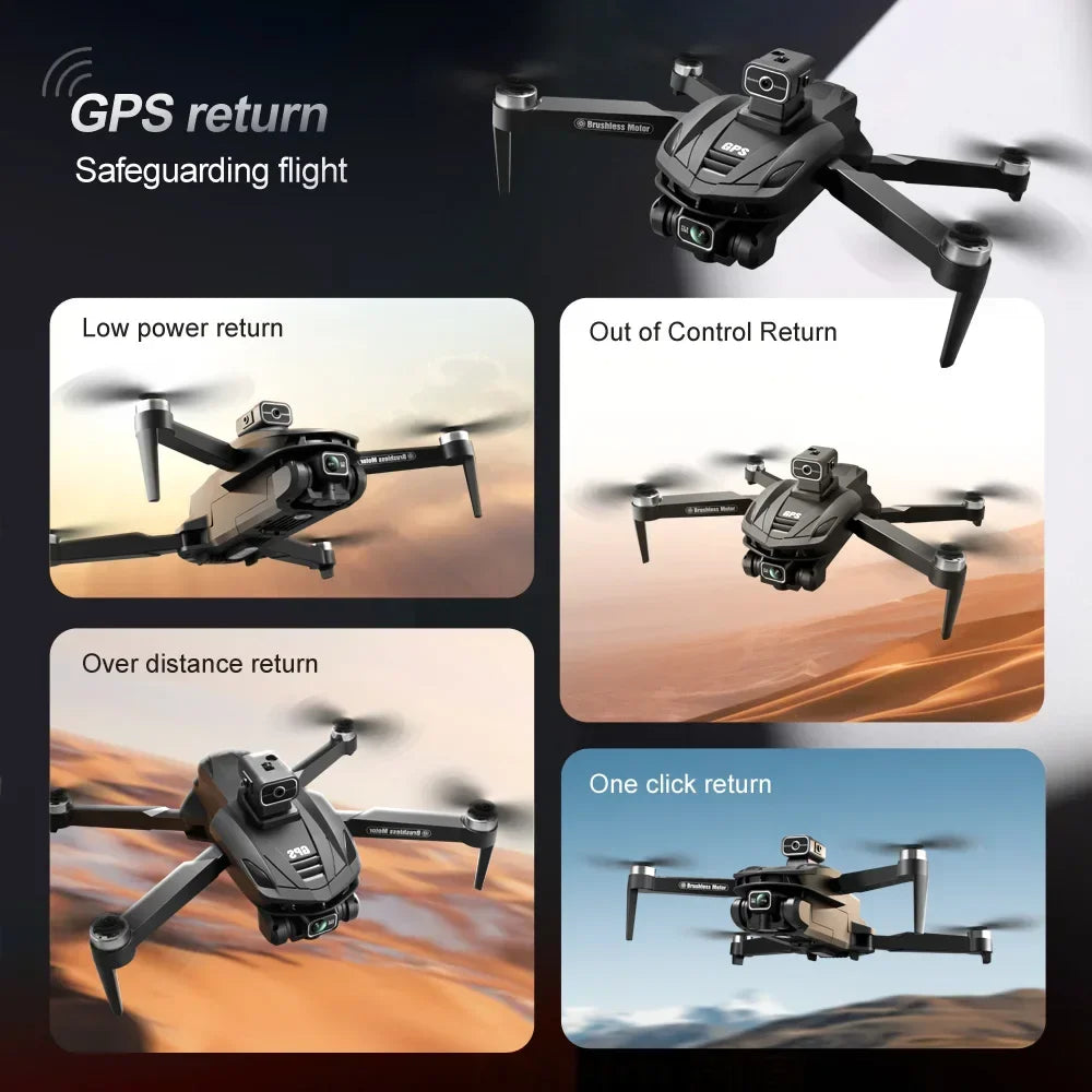 Für Xiaomi V168 Drone 8K 5G GPS Professionelle HD Luftaufnahmen Dual-Kamera Omnidirektionale Hindernisvermeidung Drone Original