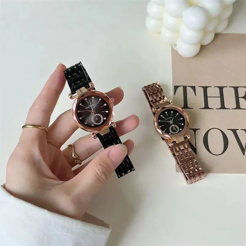 2024 New Brand Women Watches Fashion Steel Ladies Quartz Watch Reloj Mujer Marcas Famosas De Lujo gift Wristwatch Dropshipping