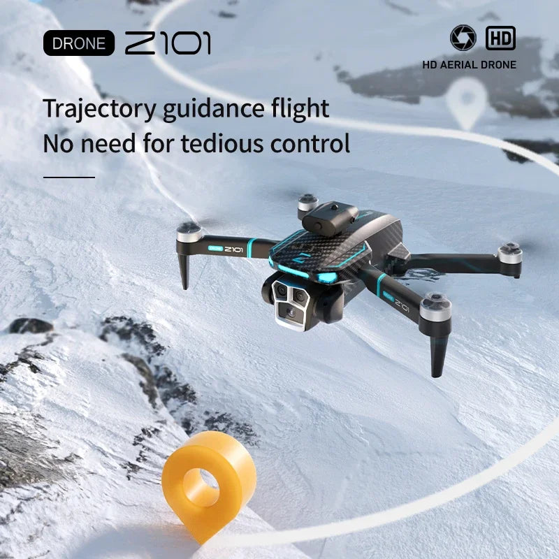 Dron Lenovo Z101 8K Profesional HD con tres cámaras, motor sin escobillas 5G, fotografía con evitación de obstáculos, flujo óptico, juguete plegable, UAV