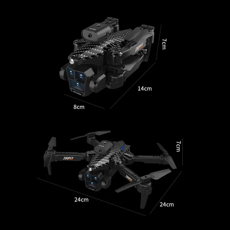 Dron profesional MIJIA K10Max 8K con tres cámaras, gran angular, localización de flujo óptico, evasión de obstáculos, cuadricóptero RC