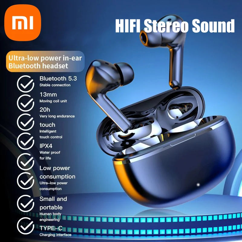 Auriculares originales Xiaomi Air 7 TWS con Bluetooth, auriculares inalámbricos de alta fidelidad con micrófono y reducción de ruido, auriculares impermeables con movimiento para juegos