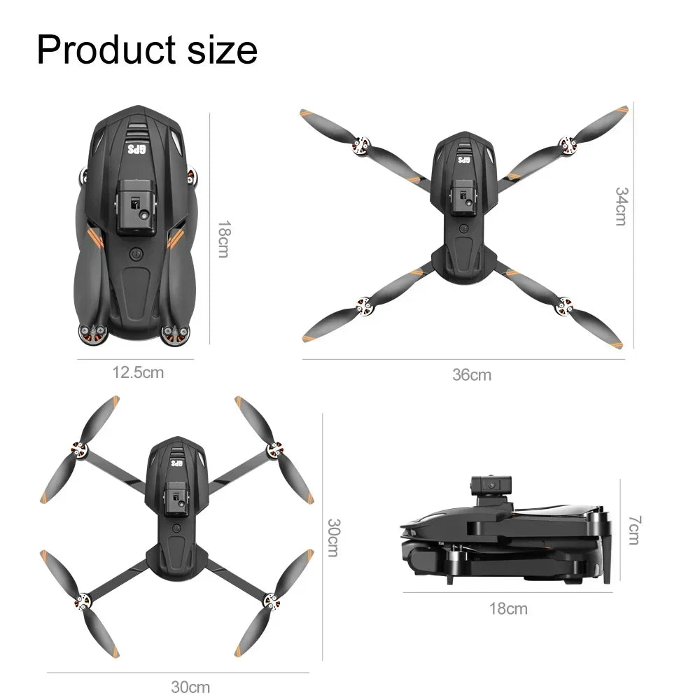 Dron V168 Original con GPS, 5G, profesional, 8K, HD, fotografía aérea, cámara dual, omnidireccional, para evitar obstáculos, 2024