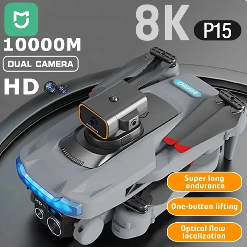 Mijia P15 Drohne 4K Professionelle Kamera 8K GPS HD Luftaufnahmen Dual-Kamera Omnidirektionale Hindernisvermeidungsdrohne