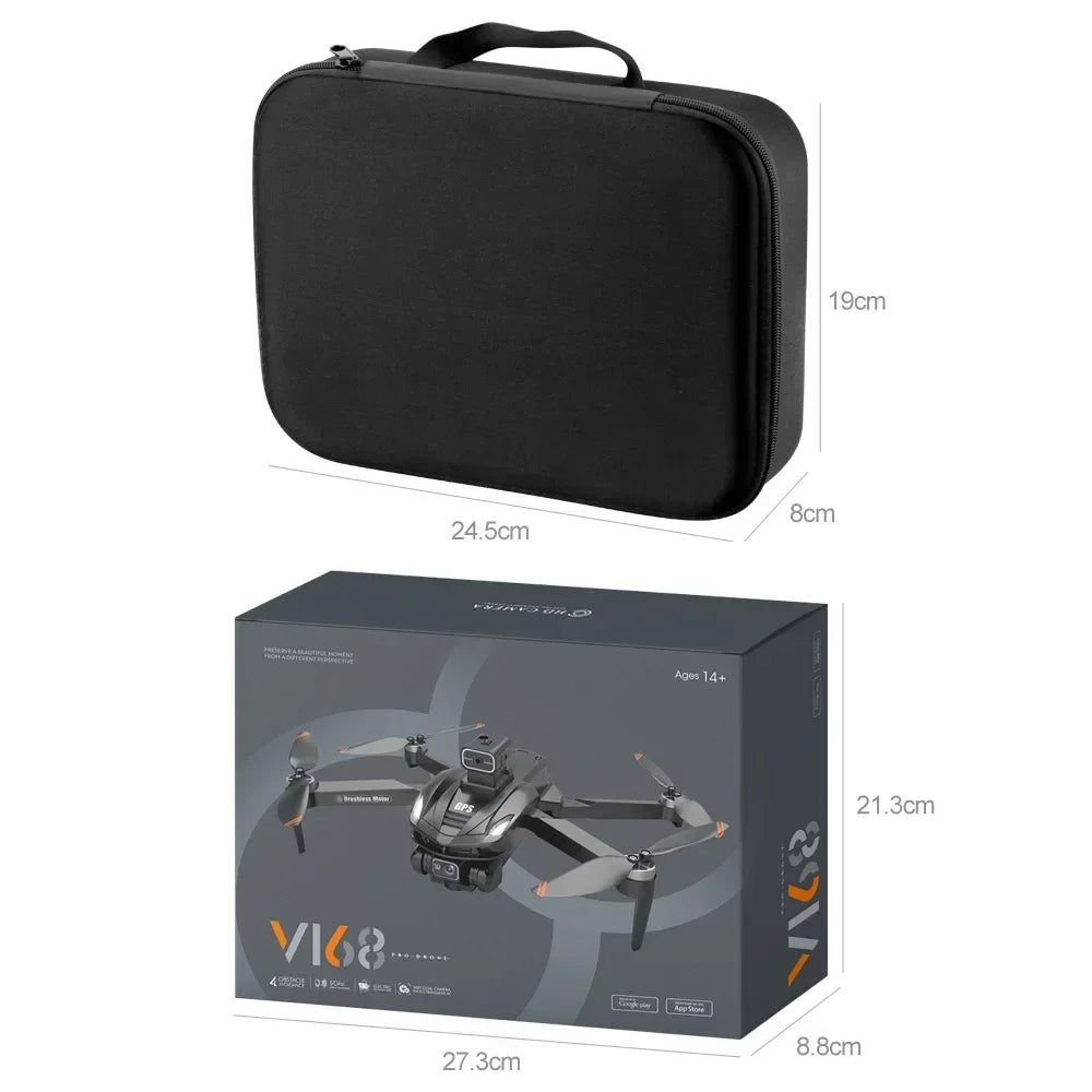 Neu V168 Drone Professinal Drei Kamera 8K Weitwinkel Optische GPS Lokalisierung Vier-weg Hindernis Vermeidung Quadcopter Für XIAOMI