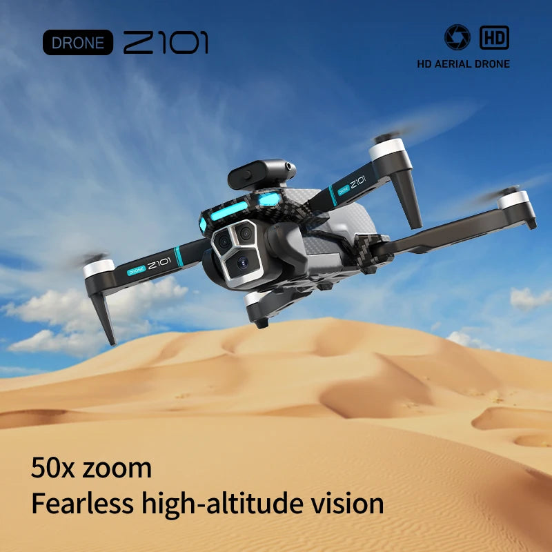 Dron Lenovo Z101 8K Profesional HD con tres cámaras, motor sin escobillas 5G, fotografía con evitación de obstáculos, flujo óptico, juguete plegable, UAV