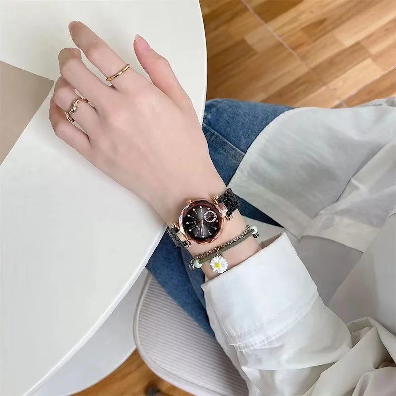 2024 New Brand Women Watches Fashion Steel Ladies Quartz Watch Reloj Mujer Marcas Famosas De Lujo gift Wristwatch Dropshipping