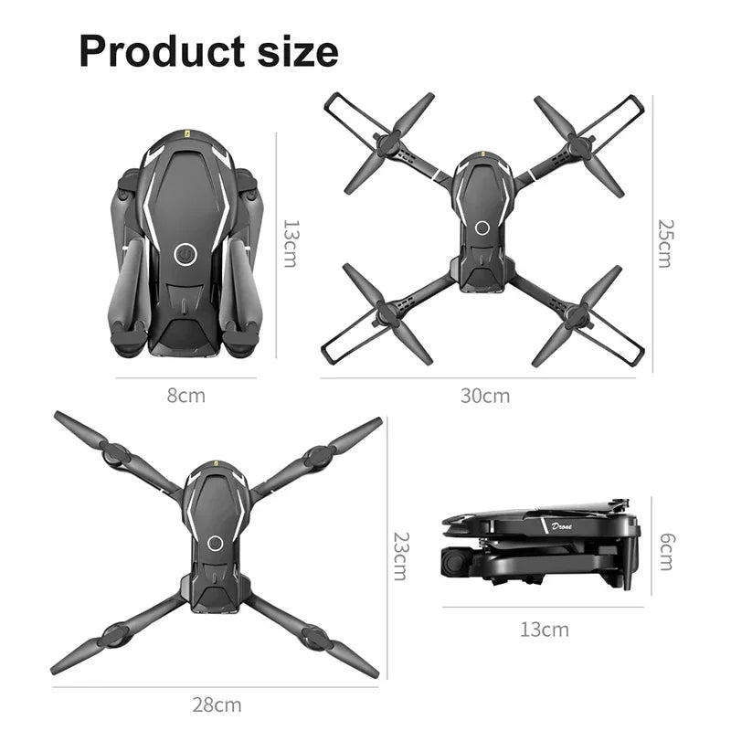 Xiaomi-V88 Professionelle Drohne, 8K, HD-Luftbild, Doppelkamera, omnidirektional, Hindernisvermeidung, WLAN, faltbarer Quadrocopter, 16000 m