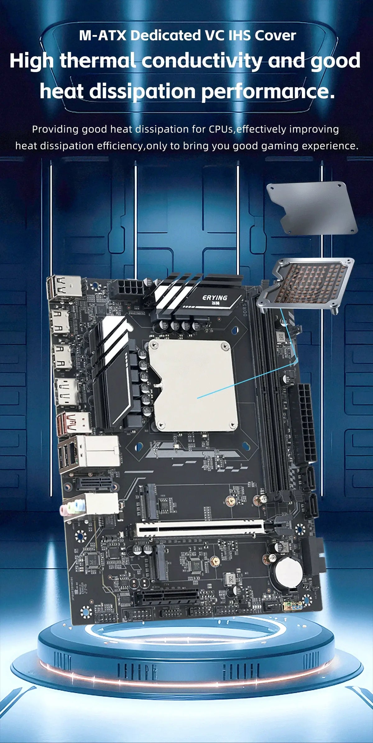 DIY Gaming Computer Motherboard with Onboard 13th Kit Interposer Core CPU Q1HY ES 0000(Refer to i9 13900HK)14C20T DDR5 Desktops