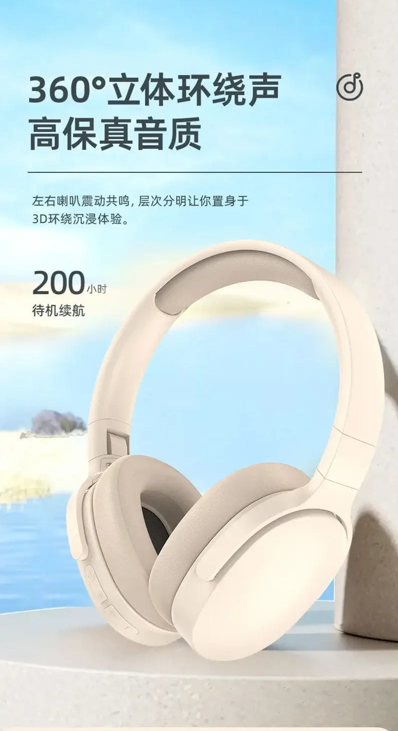 Original Xiaomi Wireless Headphones with 360° surround sound, soft foam ear pads, and sleek design for optimal comfort.