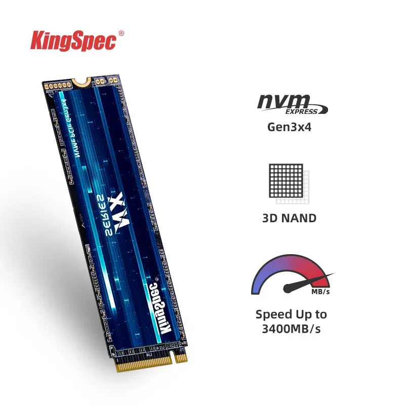 KingSpec SSD 128gb 256gb 512gb Interne Solid State 1tb Stick M.2 NVMe 2280 PCIe Computer Disk Festplatten für PC Desktop Laptop