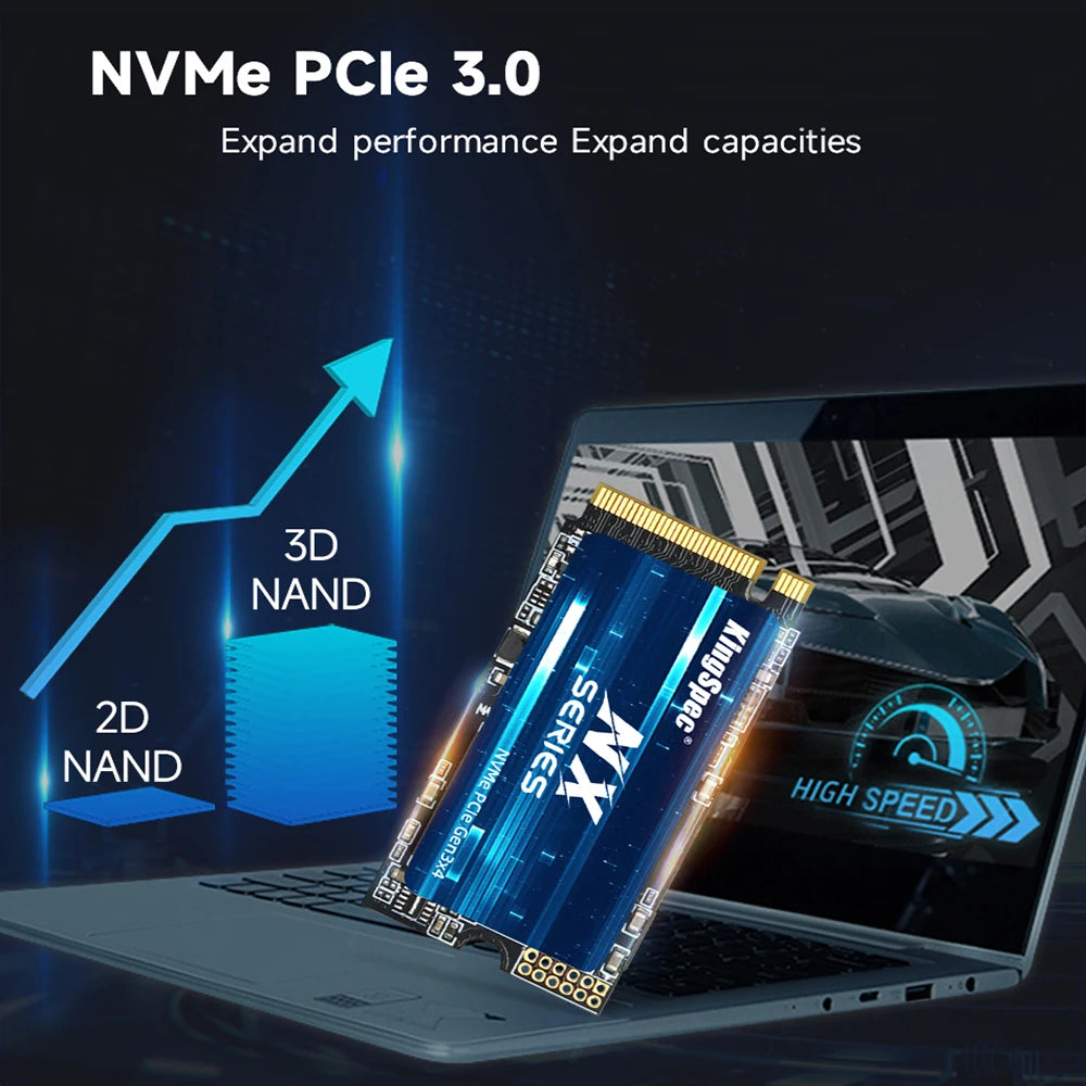 KingSpec M.2 NVMe PCIe 3.0 X4 SSD 256gb 1TB 128GB 512GB SSD M.2 2242 PCIe Festplatte Disk Internes Solid State Drive für Laptop