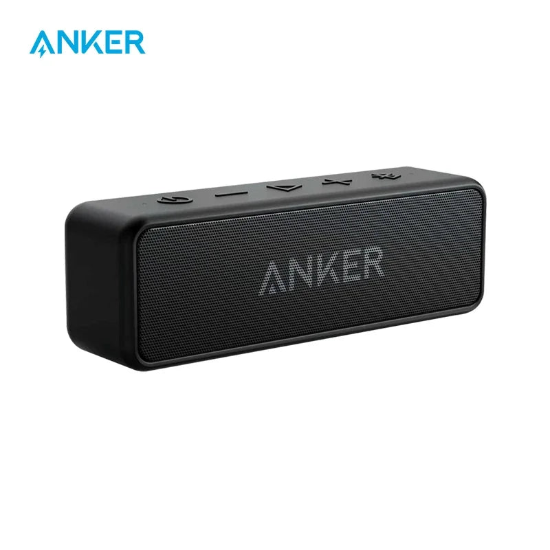 Anker Soundcore 2 Tragbarer kabelloser Bluetooth-Lautsprecher Besserer Bass 24 Stunden Spielzeit 20 m Bluetooth-Reichweite IPX7-Wasserbeständigkeit