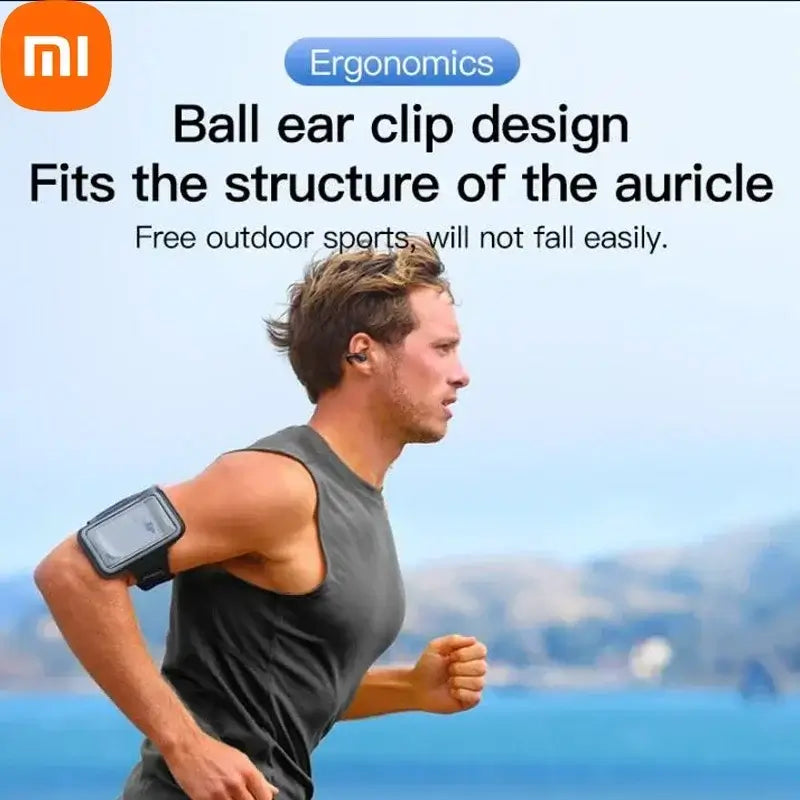 Xiaomi Knochen Leitung Kopfhörer Ohr-Clip Bluetooth-kompatibel Kopfhörer Drahtlose Ohrhörer 3D Surround Stereo Bass Sport Headset