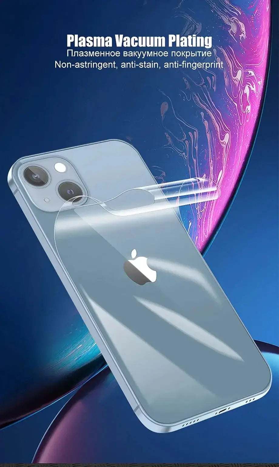 4 piezas de película trasera de hidrogel para iPhone 11 12 13 14 15 16 Pro Max Protector de pantalla para iPhone 11 13 14 15 Plus Protector de pantalla